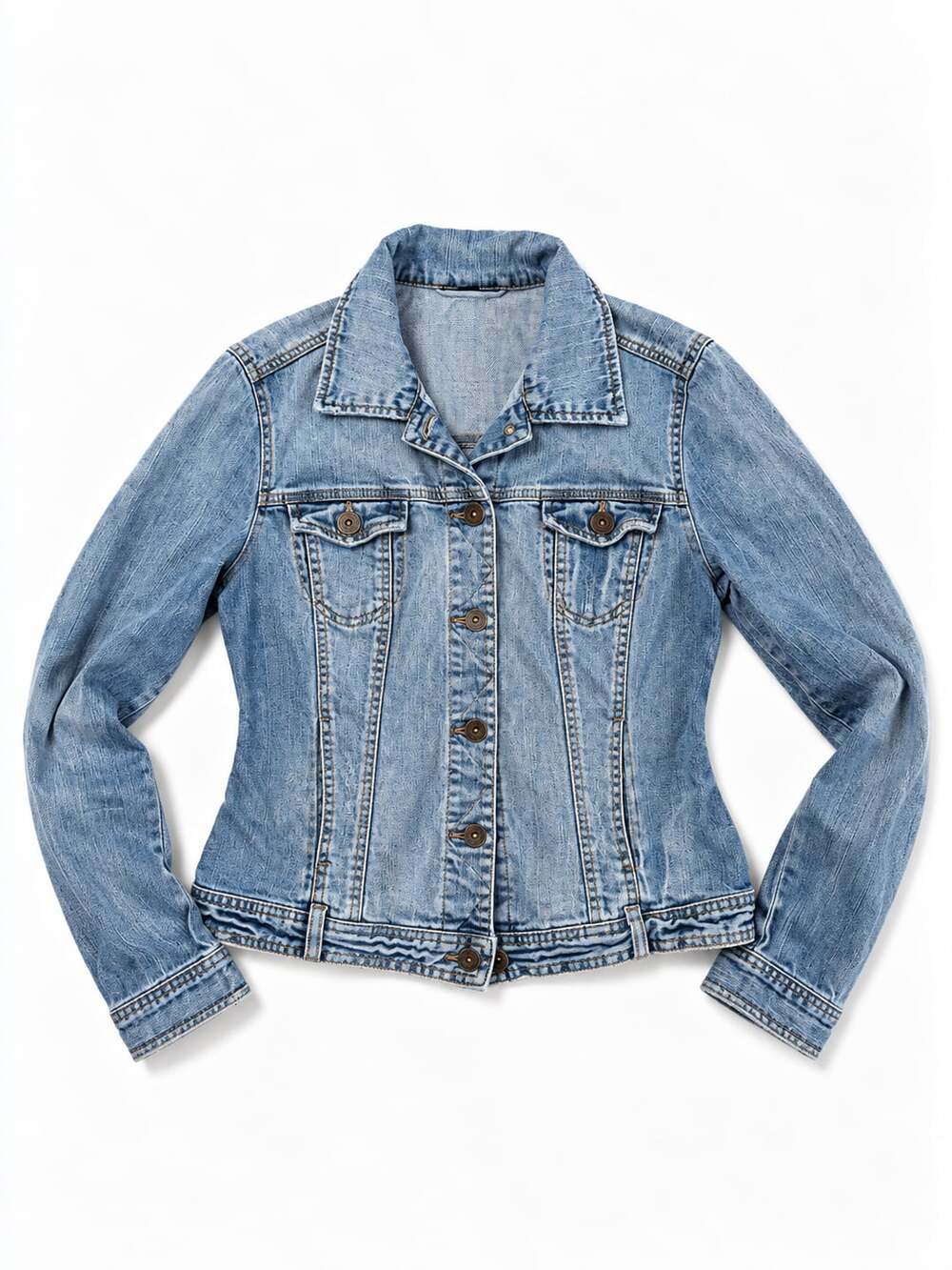 Pimkie Denim Jacket Blue Cotton